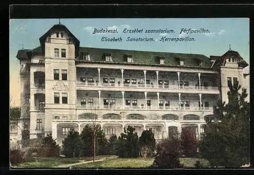 AK Budapest, Herrenpavillon vom Elisabeth Sanatorium