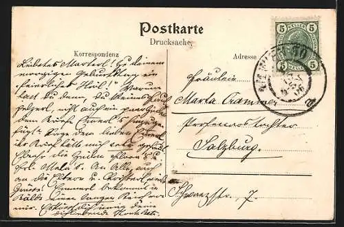 AK Wien, Stadtbahnhof am Karlsplatz mit Karlskirche und K. k. technischer Hochschule