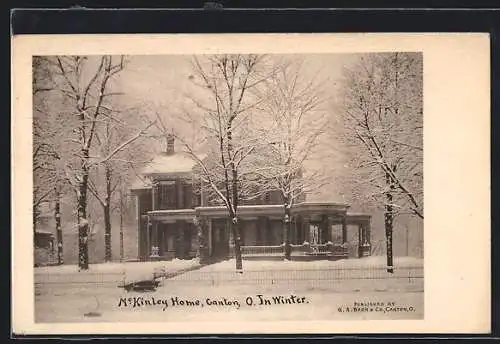 AK Canton, OH, McKinley Home in Winter