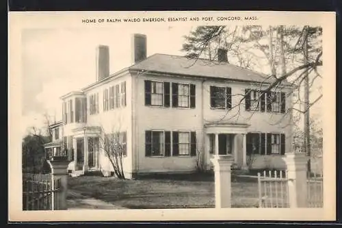 AK Concord, MA, Home of Ralph Waldo Emerson