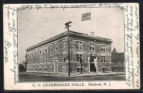 AK Elizabeth, NJ, G. V. Liederkranz Halle