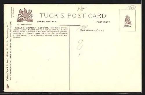 AK Lynchburg, VA, Miller Orphan Asylum