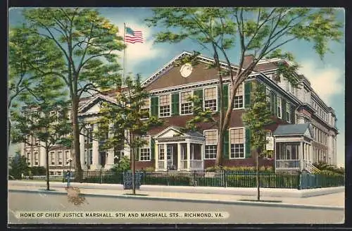 AK Richmond, VA, Home of Chief Justice Marshall, 9th and Marshall Sts.