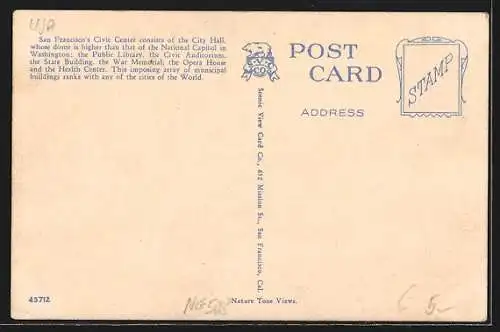 AK San Francisco, CA, Civic Centre
