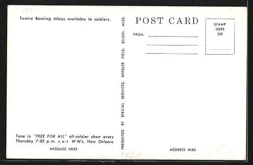 AK Biloxi, MS, Bowling Alleys at Keesler Field