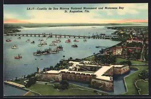 AK St. Augustine, FL, Castillo de San Marcos National Monument and Montanzas Bay