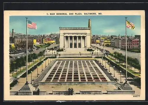 AK Baltimore, MD, War Memorial and Plaza