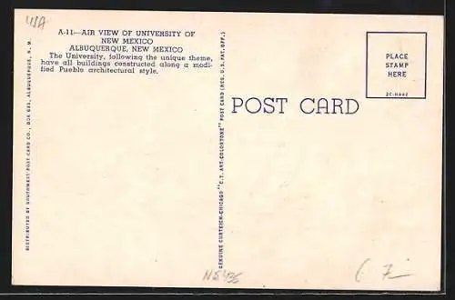 AK Albuquerque, NM, Air View of the University