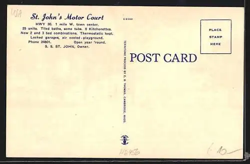 AK Kearney, NE, St. John`s Motor Court