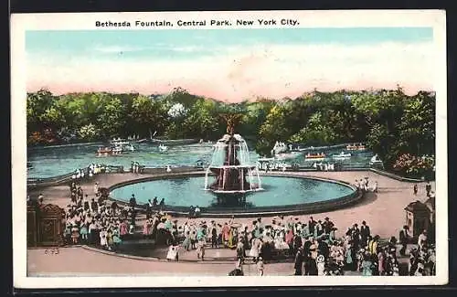 AK New York, NY, Bethesda Fountain, Central Park