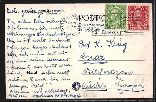 AK Pittsburgh, PA, Looking towards East Liberty from Cathedral of Learning