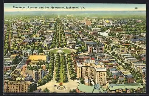 AK Richmond, VA, Monument Avenue and Lee Monument