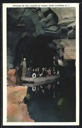 AK Howe Caverns, NY, Boating on the Lagoon of Venus