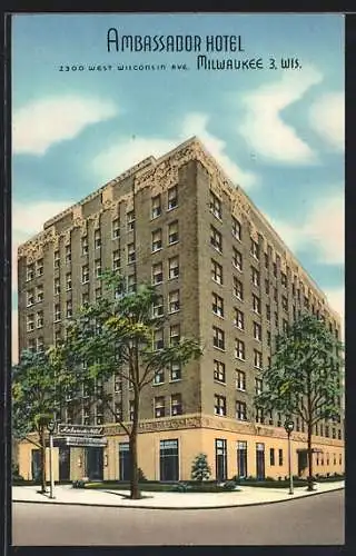 AK Milwaukee, WI, Ambassador Hotel, 2300 West Wisconsin Avenue