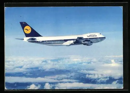 AK Flugzeug vom Typ Boeing 747 der Lufthansa