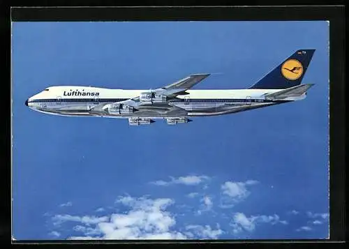 AK Lufthansa, Boeing Jet 747 im Flug