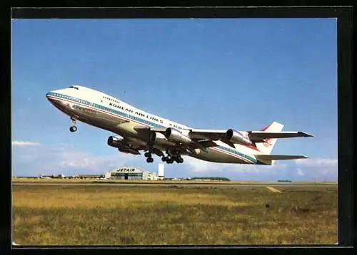 AK Kal-Korean Air Lines, Boeing 747-200B HL-747 am Starten