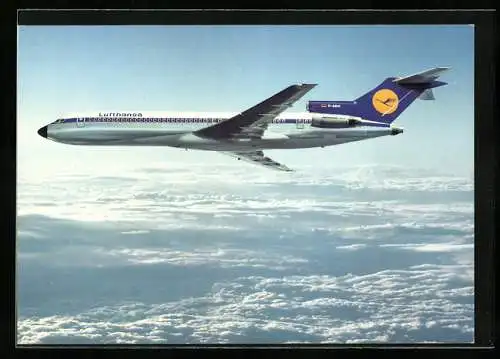 AK Lufthansa, Boeing 727, Europa Jet über den Wolken