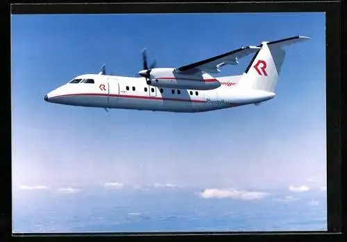 AK Flugzeug DASH 8, Rheintalflug