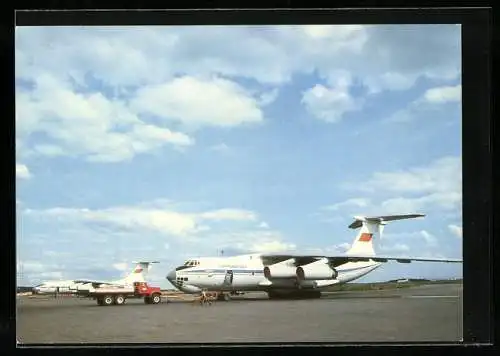 AK Flugzeug IL-76T auf dem Landeplatz