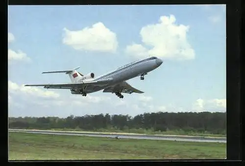 AK Flugzeug TU-154 in der Luft