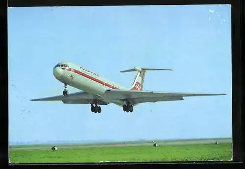 AK Turbinenluftstrahlverkehrsflugzeug IL 62, Interflug
