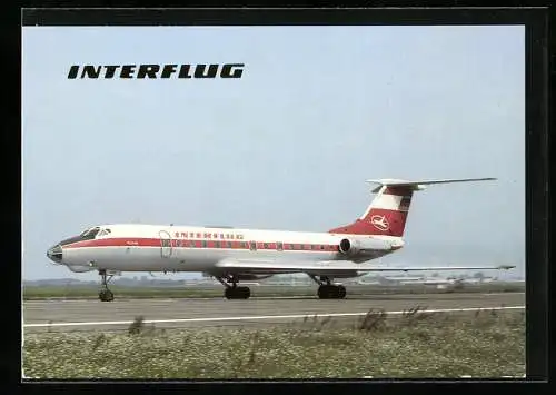 AK Flugzeug, Interflug, TU-134 am Boden, Sitzplätze 76