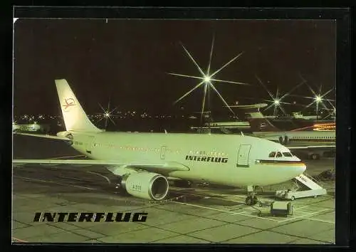 AK Flugzeug Airbus A 310, Interflug DDR