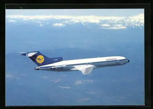 AK Flugzeug vom Typ Boeing 727 der Lufthansa