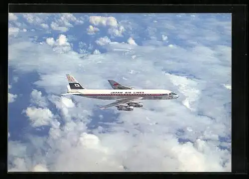 AK Flugzeug DC-8Jet Courier der Japan Air Lines