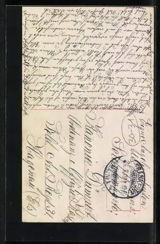 AK Donnerwetter Tadellos, Frau in Uniform salutiert