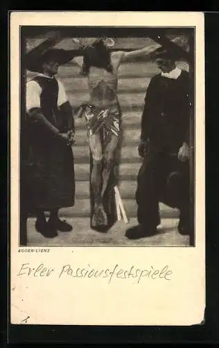 Künstler-AK Albin Egger-Lienz: Tirol, Passionsspiele 1912, der gekreuzigte Jesus