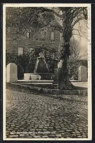 AK Wehr beim Laacher-See, Ansicht vom Kriegerdenkmal