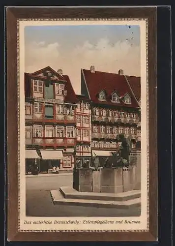 AK Braunschweig, Eulenspiegelhaus und Brunnen