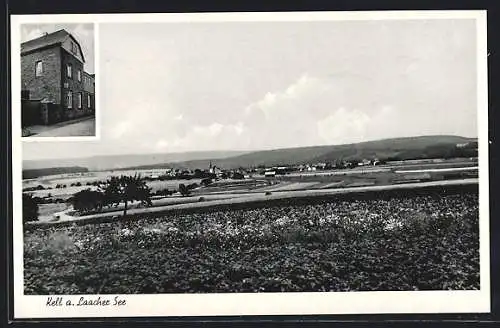 AK Kell a. Laacher See, Gemischtwaren Josef Hirsch, Ortsansicht