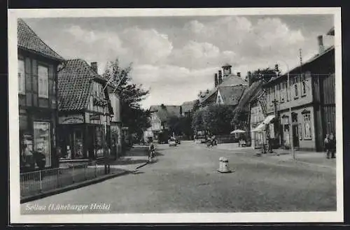 AK Soltau, Marktplatz mit Geschäften