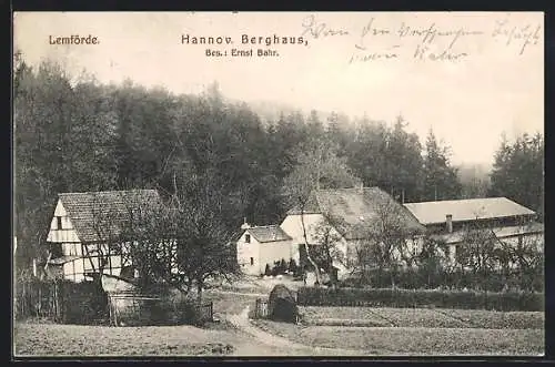 AK Lemförde, Gasthaus Hannov. Berghaus, Bes. Ernst Bahr
