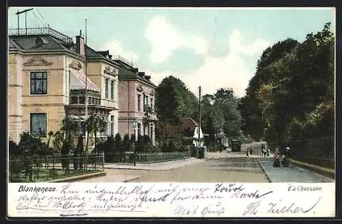 AK Hamburg-Blankenese, Elb-Chaussee