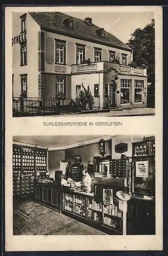 AK Gerolstein, Schlossapotheke, mit Apothekerin hinter der Theke