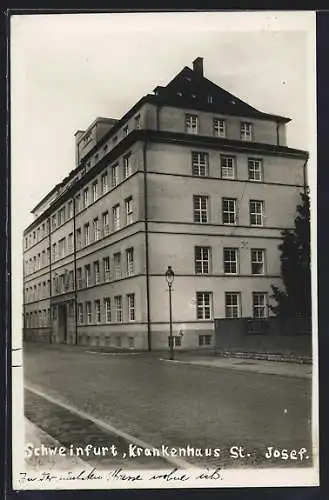 AK Schweinfurt, Krankenhaus St. Joseph mit Strasse