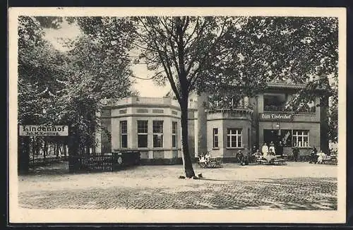 AK Berlin-Heiligensee, Vorderansicht vom Restaurant Lindenhof von M. Kröling