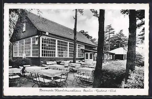 AK Berlin-Gatow-Süd, Gasthaus Bremerts Havelstrandhaus