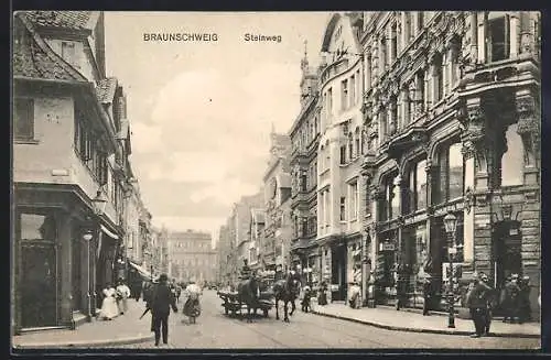 AK Braunschweig, Strasse am Steinweg