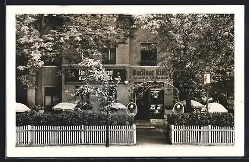 Foto-AK Hohenschönhausen /Berlin, Gasthaus Rudolf Urbach, Berliner Strasse 91