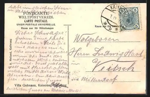 AK Kallwang, Villa Gutmann