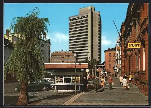 AK Offenbach /Main, Ansicht vom Rathaus, Post, Hochhaus