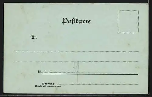 Mondschein-AK Prien a. Chiemsee, Ortsansicht gegen die Berge