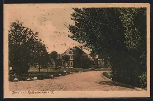 AK Rodenkirchen i. O., Partie am Ortseingang