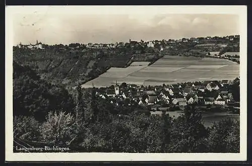 AK Langenburg, Panorama aus der Ferne