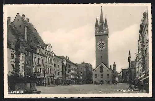 AK Straubing, Kirche am Ludwigsplatz